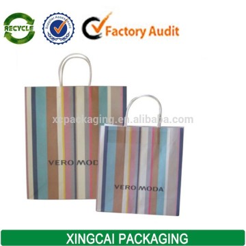 custom twist kraft paper merchandise bags
