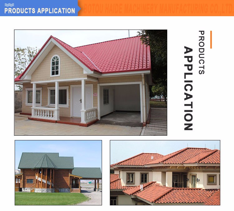 Quick production glazed roof tile making machinery