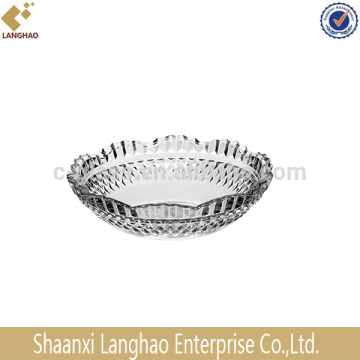 Round Clear Glass Soup Plate