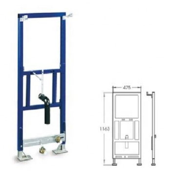 Concealed Ultrathin Flush Tank with Dual Flush Cistern