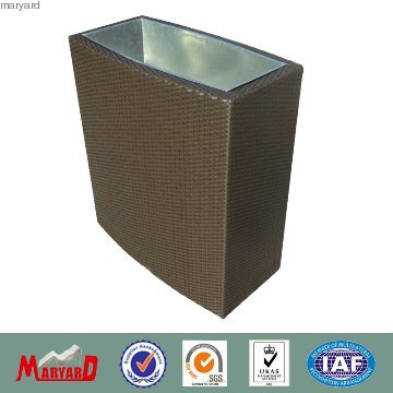 Garden furniture planter wicker rattan flower pot