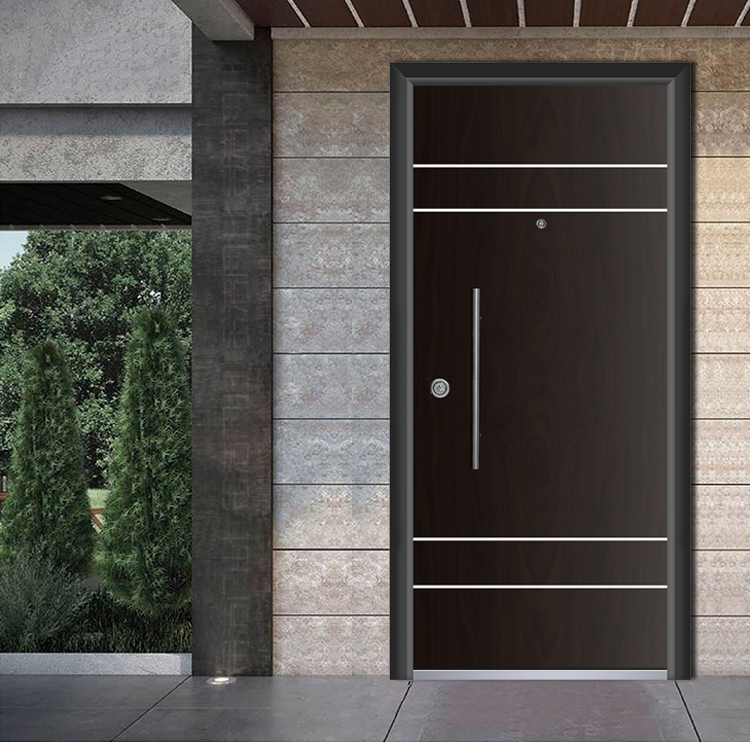 Turkey Style Modern Design Security Exterior Front Armored Doors