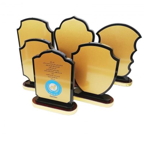 middle east country luxury wooden trophy