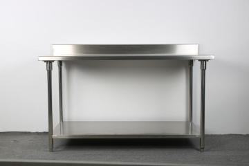 Customizable double layer worktable with back