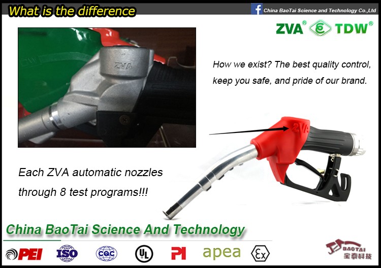 ZVA 32 gas filling station automatic fuel nozzle for heavy duty