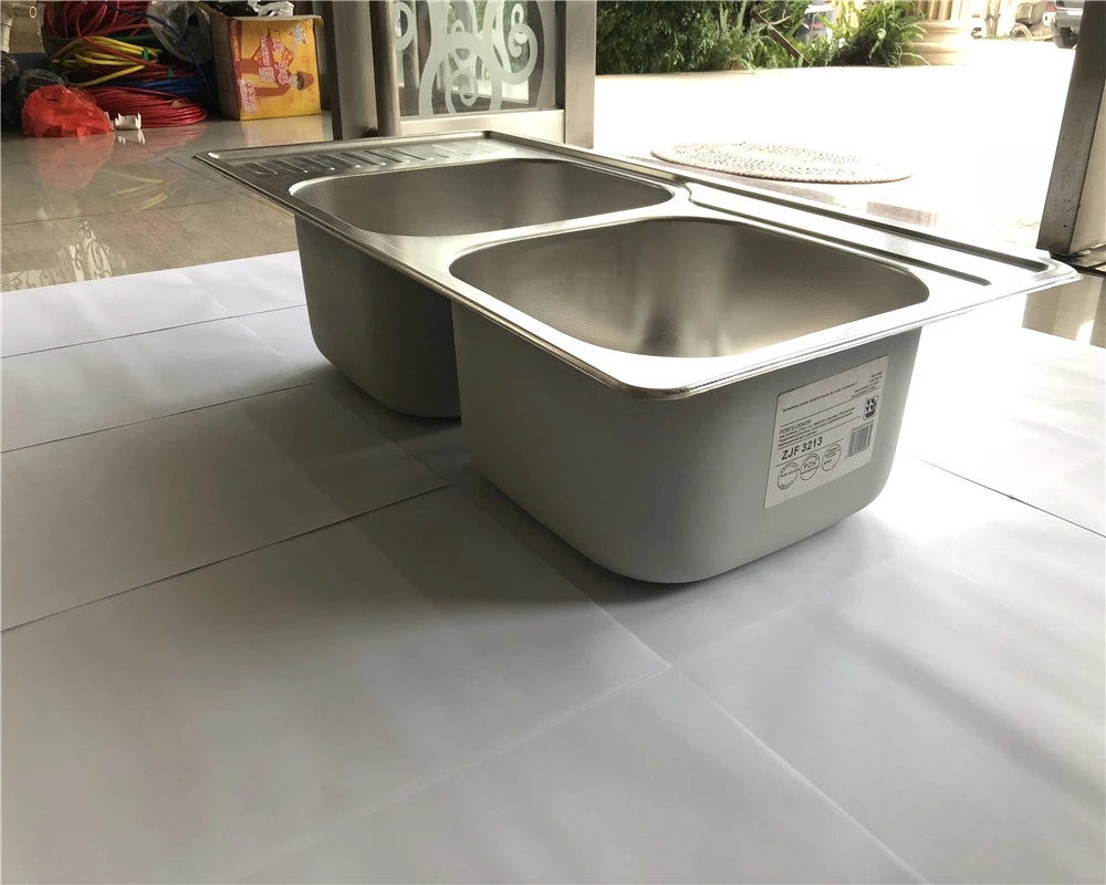 Doppelschüssel Küchenspüle Edelstahl Double Bowl Kitchen Sink Stainless Steel