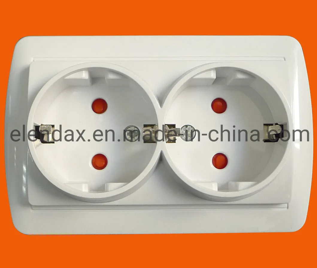 Toma de pared estándar alemana sin tierra (S8009)