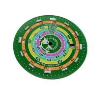 Russian Roulette disk Painting Watch dial