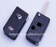 New Promotional Lexus modified folding key shell with 2 buttons