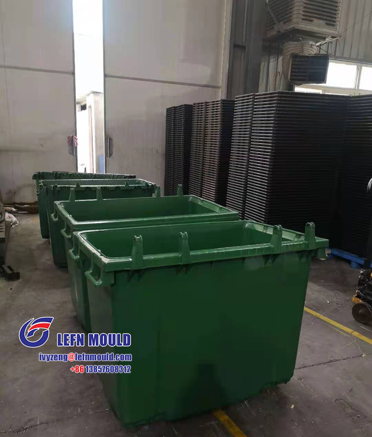 660 Liter mobile Garbage Bin mold/Tong sampah/ Waste Bin Mould manufacturer in Taizhou