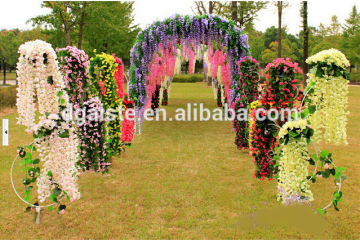 vertical plastic flower wisteria hanging vine artificial garden wedding vine