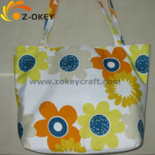 Waterproof beach bags with flowers printed