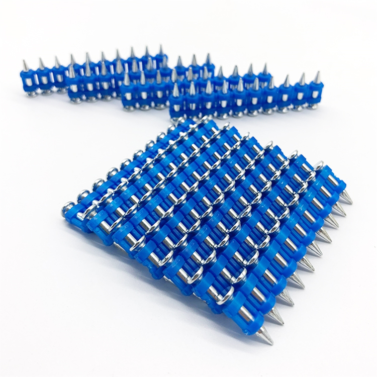 Зажиг газовой гвоздь голубые полоски Clip-tip gas nail blue strips