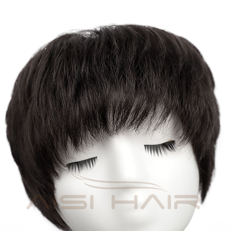 Aisi Hair With Bangs Cuticle Aligned 10A Grade Short For Black Women Indian Bob 100% Human Hair Wig