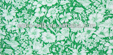flower print silk cdc fabric