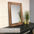 Decorative Wall Mirror with Wood Framed