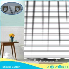 Simple Design Printing Green Stripes Theme Shower Curtains