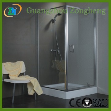 6mm Tempered Glass for Shower Door with Customized Size