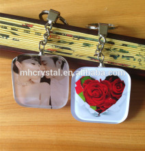 Full Color Image Glass keychain MH-YS0352
