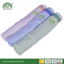 100%Bamboo Fabric Color Stripe Embroidery Face Towel