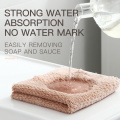 customized absorbent coral fleece kitchen cleaning towel