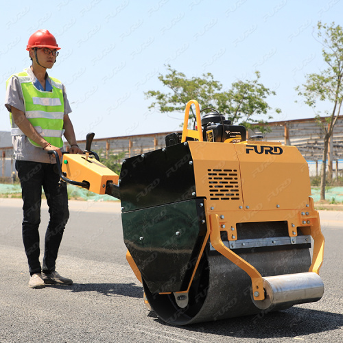 Fábrica Suministro de tambor único 0.5T Mini Roller vibratorio de carretera