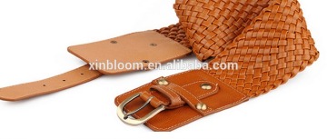 new style retro fashion all-match ladies or women braided needle buckle wide leather waist belt for decoration dress and jea