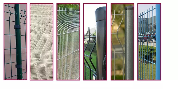 Τιμές χονδρικής PVC Coated Galvanized Highway 3D Curved Wire Mesh Fence Garden Fence Panel