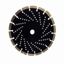 Marble saw blade with silent holes