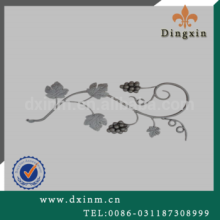 Factory Cheap Fashion OEM Ornamental wrought iron component for garden and backyard