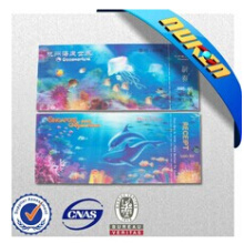 Factory Printing High Quality Collection 3D Aquarium Tickets