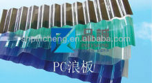 Polycarbonate corrugated roofing sheets for warehouse