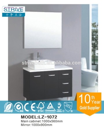 floor standing tall bathroom vanity cabinet