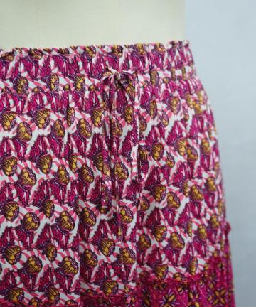 Women's patchwork cotton skirt