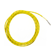 Braided silicone wires and cables