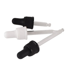Black and White PP Cap with Glass Dropper Cap - In Stock