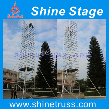 Aluminum scaffoldings working platform