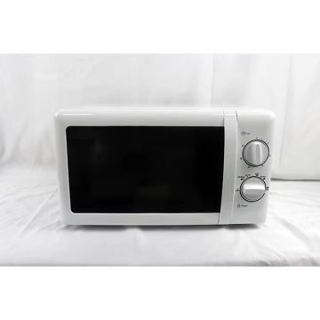 20L Mechanical Control Freestanding White Microwave Oven