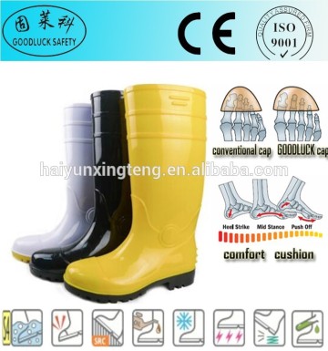 Farming PVC Natural Rubber Gumboots "Goodluck Safety" Boots