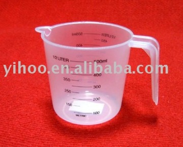 500ML Plastic PP Transparent Measuring Cup