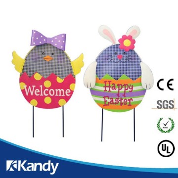 Garden Decoration Bunny metal stick figure