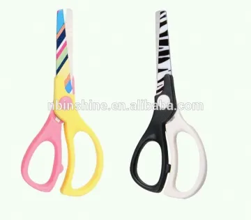 Fashion design stainless steel children scissors , plastic abs handle scissors