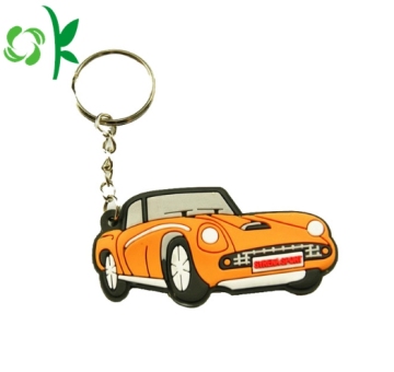 Custom High Quality 3D Car Shape Silicone Keyring