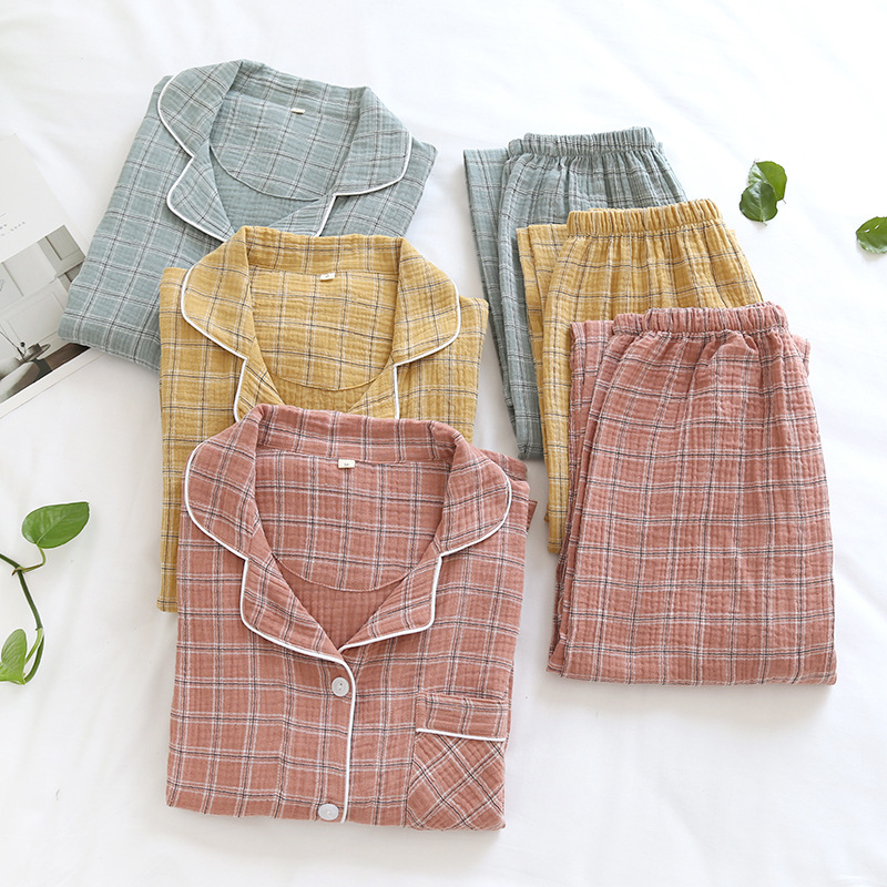 Cotton Pajamas Printed Home Clothes Long Sleeve Sleepwear