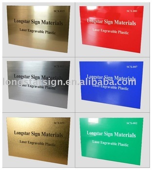 laser engravable plastic sheet , rotary engravable plastic sheet , laser engraving plastic sheet , ABS engraving sheet