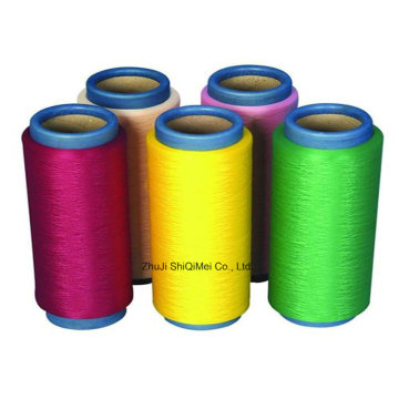 Fournisseur fils de filaments Polyester 100 % DTY 75D-600 d