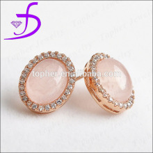 Wholesale 925 sterling silver gemstone stud earring