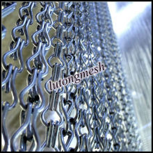 Aluminum Chain Link Curtain / Fly Curtian for Interior Decorative Project