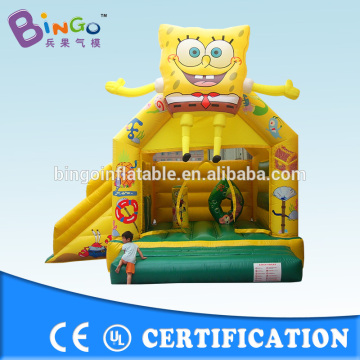 Hot sale spongebob inflatable bouncer, inflatable mini bouncer, inflatable air bouncer with slide