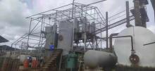 Reclying distillation waste oil refining machine